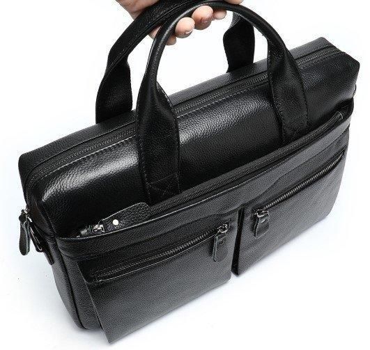 Мужская сумка-портфель Tiding Bag (39 x 28 &times; 8 см) сумка для ноутбука Черный