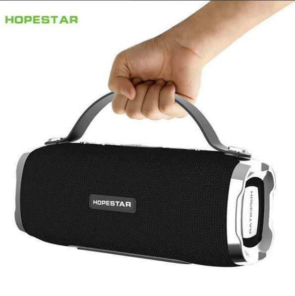 Портативная Bluetooth колонка Hopestar H24 bluetooth + power bank + mic (Black)