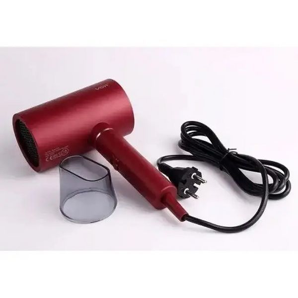 Фен VGR V-431 (2 рівні обдування, 3 рівні температури) 1800W + 1 насадка Червоний