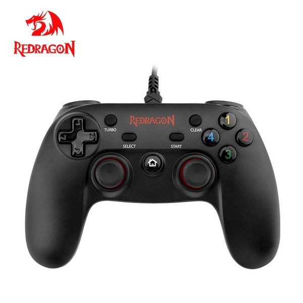 Проводной геймпад Redragon Saturn G807 USB Xinput-PS3 12 кнопок (Черный)