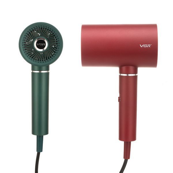 Фен VGR V-431 (2 рівні обдування, 3 рівні температури) 1800W + 1 насадка Червоний
