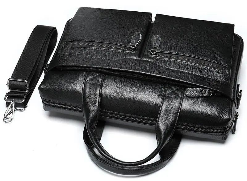 Мужская сумка-портфель Tiding Bag (39 x 28 &times; 8 см) сумка для ноутбука Черный