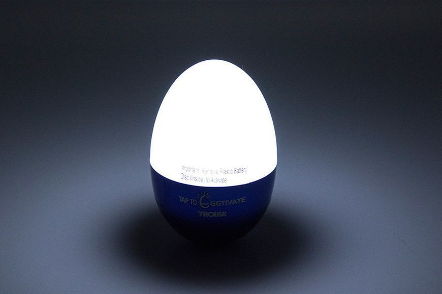 Світильник-нічник з LED-таймером Troika Eggtivate з датчиком вібрації (Синій)