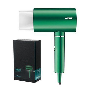 Фен VGR V-431 (2 рівні обдування, 3 рівні температури) 1800W + 1 насадка Зелений