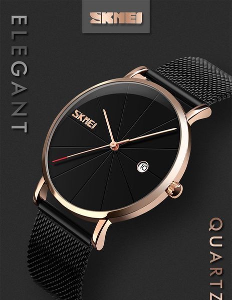 Оригинальные мужские часы Skmei 9183 Tiger Black gold