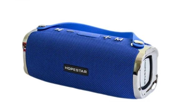 Портативна Bluetooth колонка Hopestar H24 bluetooth + power bank + mic (Blue)