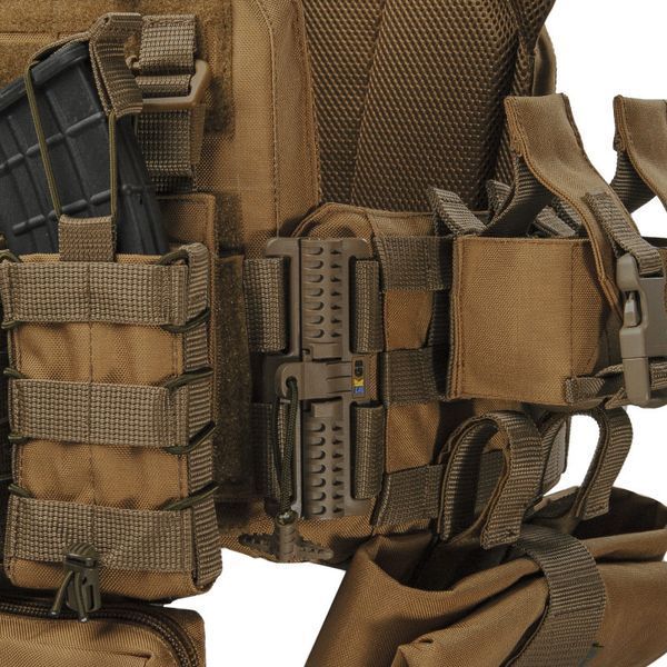 Плитоноска тактична Warmor Gen.3 Pro Max зі швидким скиданням з підсумками (Койот)