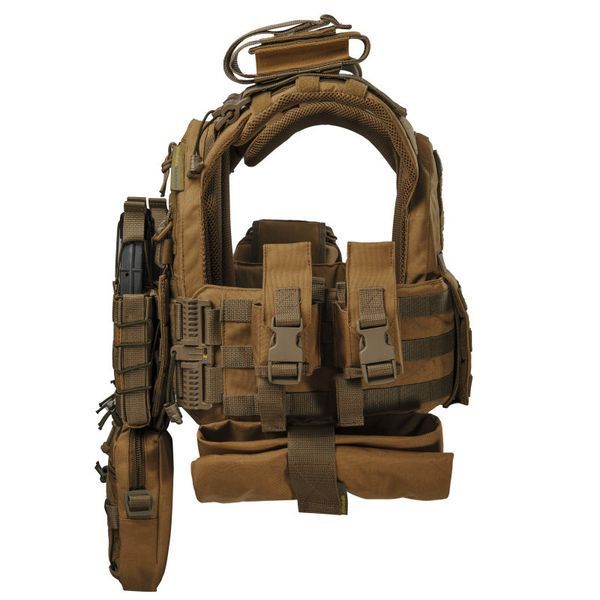 Плитоноска тактична Warmor Gen.3 Pro Max зі швидким скиданням з підсумками (Койот)
