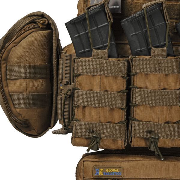Плитоноска тактична Warmor Gen.3 Pro Max зі швидким скиданням з підсумками (Койот)