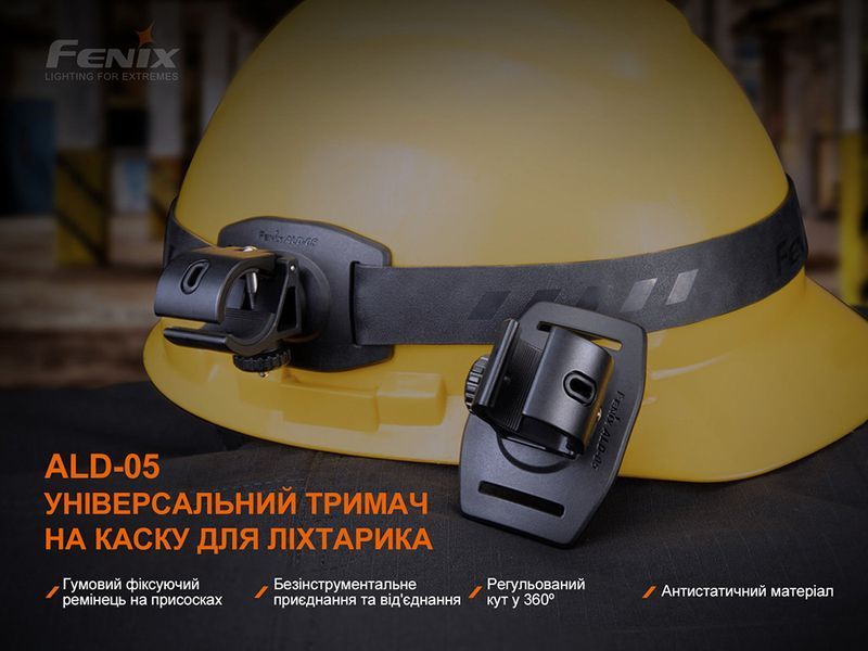 Универсальный крепеж на шлем Fenix ​​ALD-05 для фонаря с повязкой