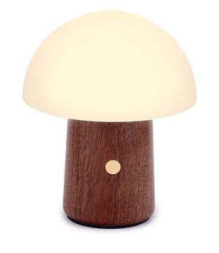 Светильник на аккумуляторе Gingko Alice Mushroom Lamp Mini RGB 125мм (Орех)