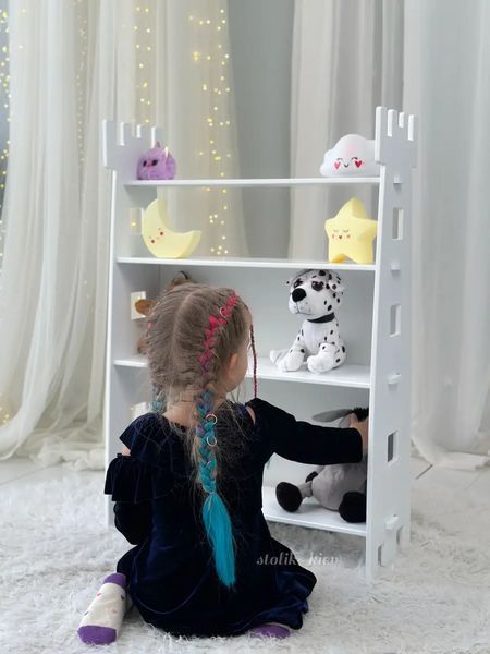 Дитяча полиця для іграшок 7002 Корона (Біла)