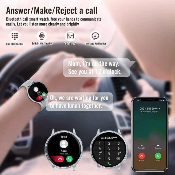 Умные наручные часы Smart Melisia Silver Steel (2 ремешка)