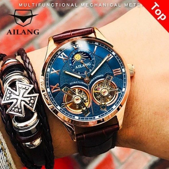 Мужские наручные часы Ailang FlyWheel