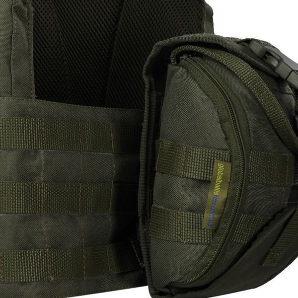 Плитоноска тактична Warmor Gen.3 Pro Max зі швидким скиданням з підсумками (Оливковий)