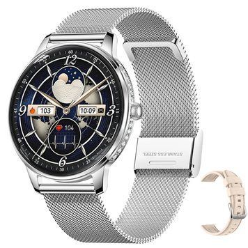 Умные смарт часы Smart Brilliant Slim Silver (2 ремешка)