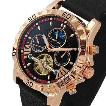 Годинник чоловічий механічний Poedagar Mechanical Prestige (2 ремінці)