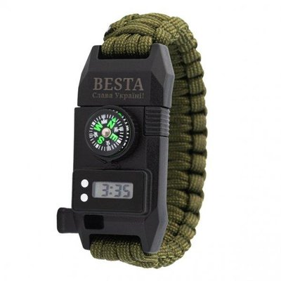 Чоловічий армійський годинник Besta Band з компасом (6 в 1)