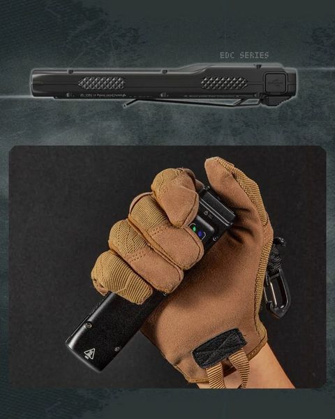Мощный ручной фонарь Nitecore EDC25 USB Type-C 3000лм (Черный)