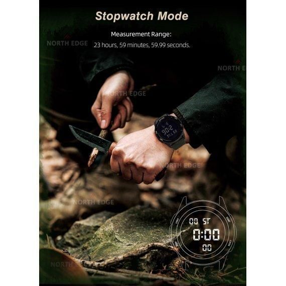 Часы мужские водостойкие тактические North Edge Terrax Black