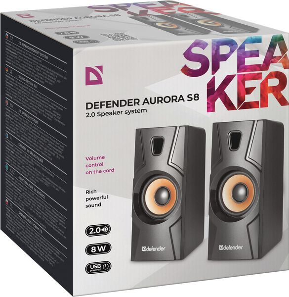 Акустическая система DEFENDER Aurora S8 black