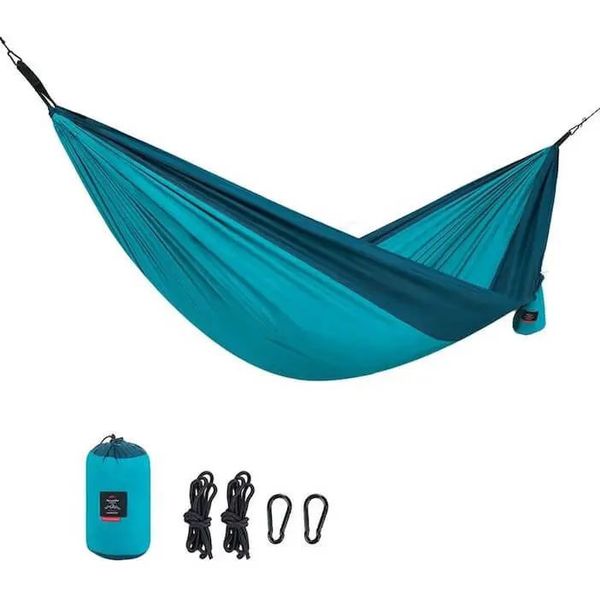 Туристический двухместный гамак Naturehike NH21DC011 290х180см (Голубой)