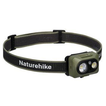Ліхтар налобний Naturehike 500 лм водонепроникний Зелений