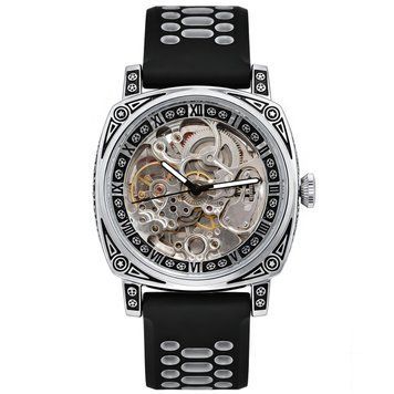 Годинник чоловічий механічний WishDoIt Baron Flex Grey (2 ремінці)
