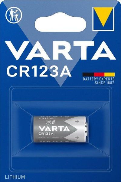 Батарейка Varta CR123A Lithium 1600 мА/ч в блистере