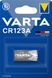 Батарейка Varta CR123A Lithium 1600 мА/ч в блістері