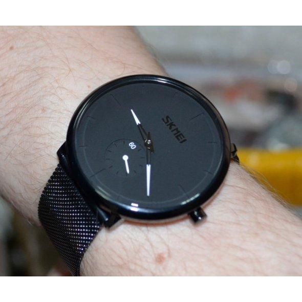 Чоловічий наручний годинник Skmei 9185 Design Black
