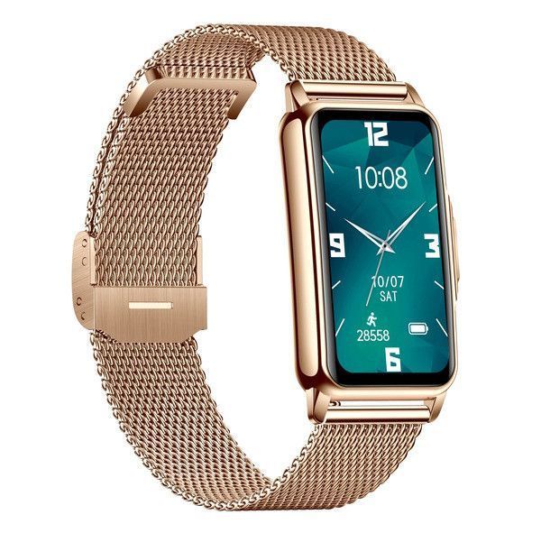 Умные смарт часы Smart Mioband Nano+ Gold (2 ремешка)