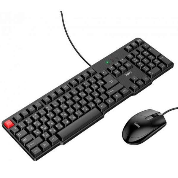 Проводная клавиатура и мышь Hoco GM16 black