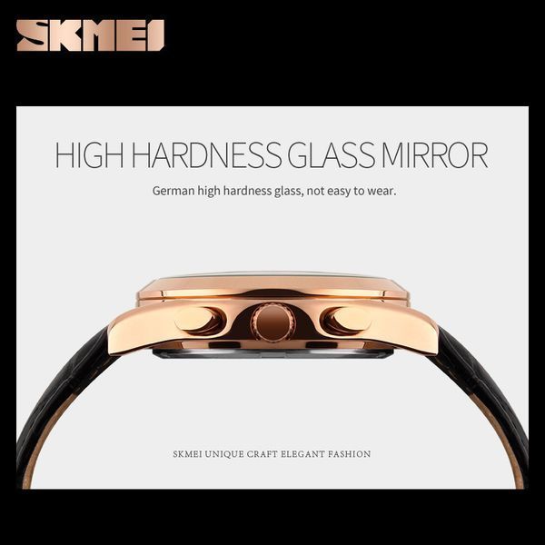 Чоловічий годинник Skmei Prestige 9127 Black класичні