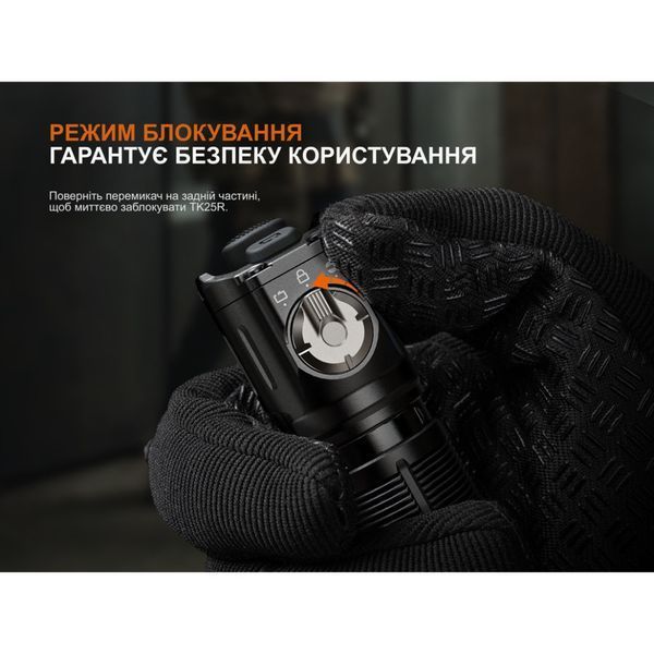 Фонарь ручной Fenix TK25R 3600лм 350м Черный