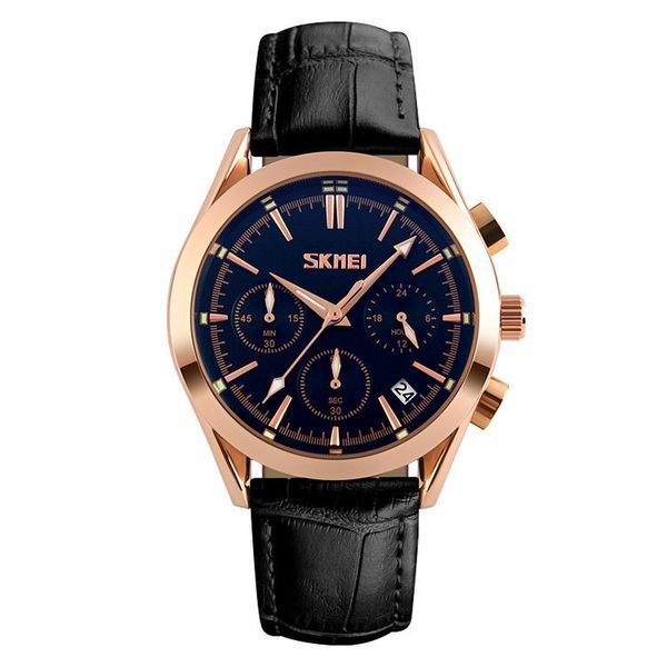Чоловічий годинник Skmei Prestige 9127 Black класичні