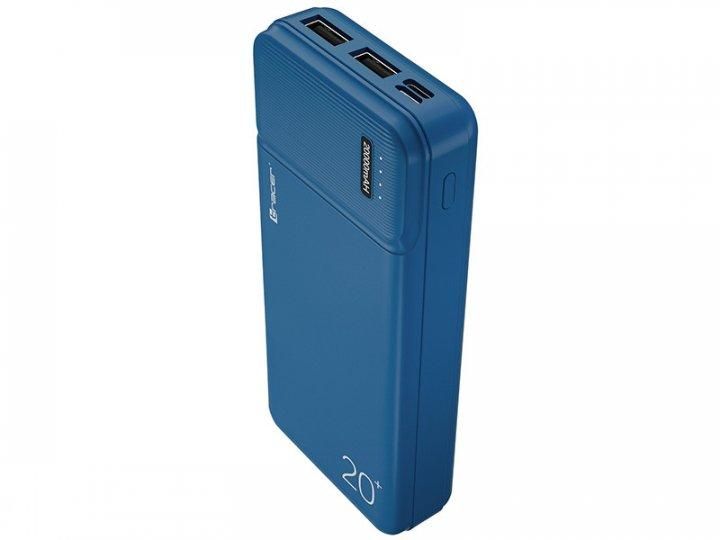 Внешний аккумулятор Power bank Tracer 20000mAh 5V-2A 2USB + micro type-C