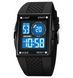Мужские наручные кварцевые часы Skmei 1967 (Черный с белым циферблатом)