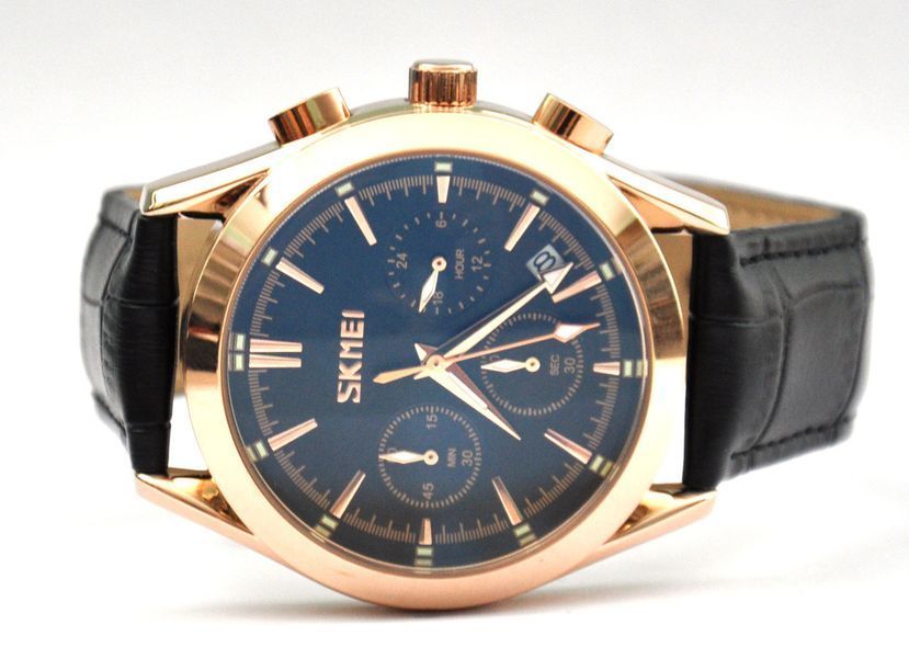 Чоловічий годинник Skmei Prestige 9127 Black класичні