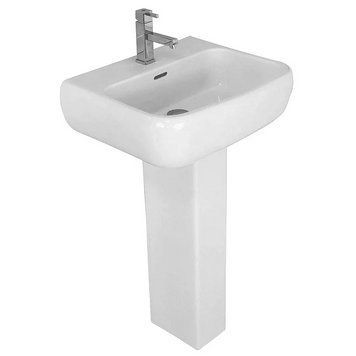 Раковина з ніжкою RAK Ceramics Metropolitan 52.5x18.5x41.5см (RAK0020) Білий