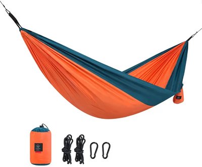 Туристический двухместный гамак Naturehike NH21DC011 290х180см (Оранжевый) Оливковый