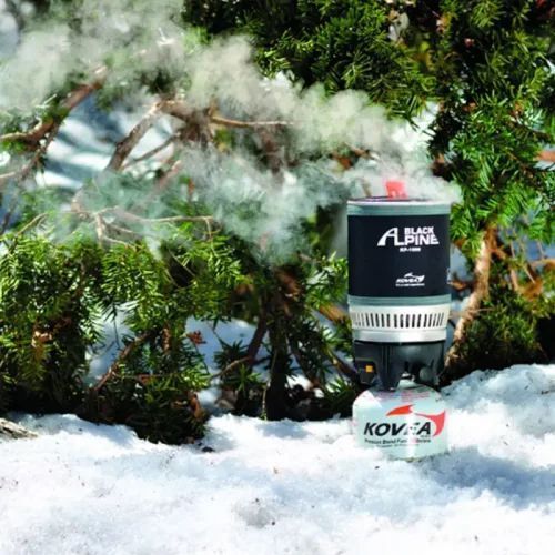 Система приготування їжі Kovea Alpine Pot Wide KB-0703W (газовий пальник + каструля)