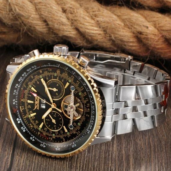 Чоловічий наручний механічний годинник Jaragar Luxury