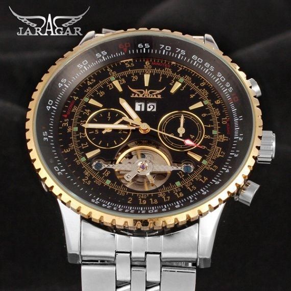 Чоловічий наручний механічний годинник Jaragar Luxury