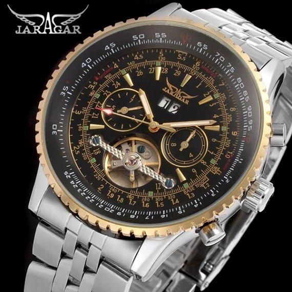 Чоловічий наручний механічний годинник Jaragar Luxury