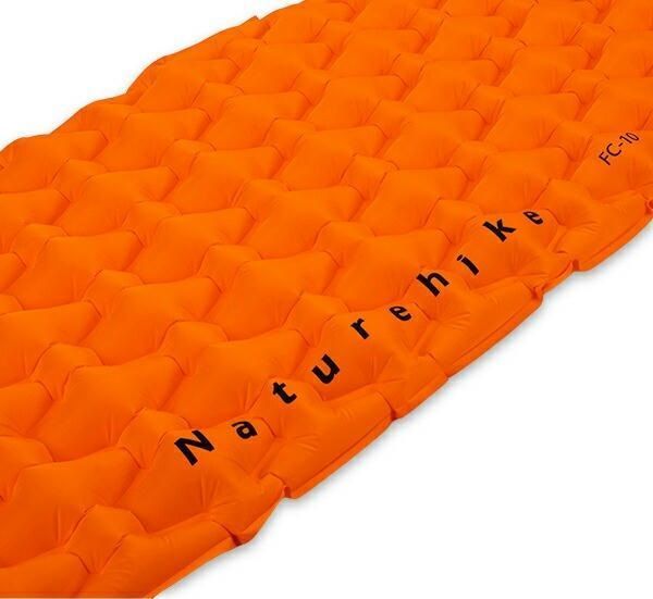 Надувной коврик каремат матрас Naturehike FC-10 (Оранжевый)