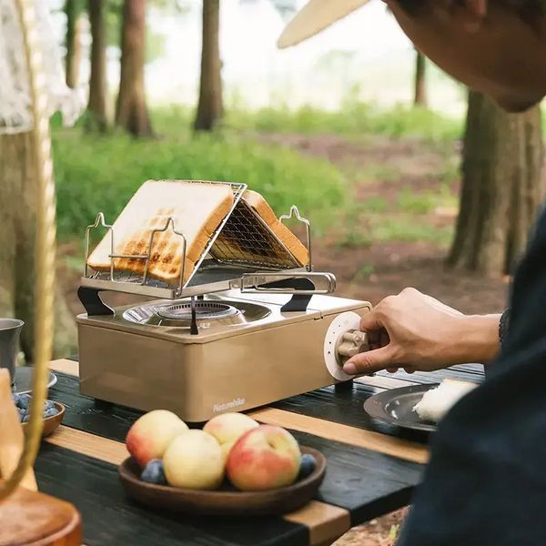 Портативная газовая плита Naturehike под цанговый баллон (Коричневая)