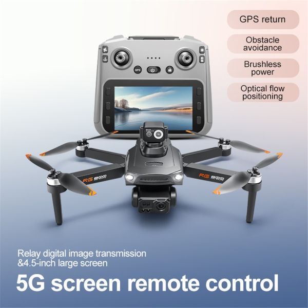 Дрон RG800 Max GPS з подвійною камерою та системою обходу перешкод (FPV-режим) Чорний