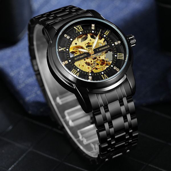 Часы мужские механические Winner Triumph Черный