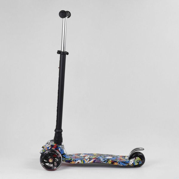 Триколісний самокат Best Scooter Skyper Maxi колеса з підсвічуванням PU 120мм (Мультиколір)